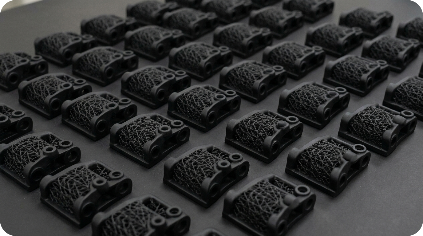 Contract manufacturing lets companies use AM without owning printers. (AI-generated visual by gemini)