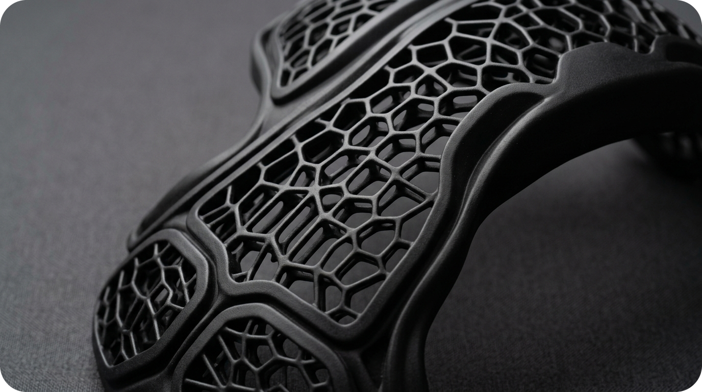 GLUCK's industrial SLA 3D printing for custom protective parts (AI-generated visual by gemini)